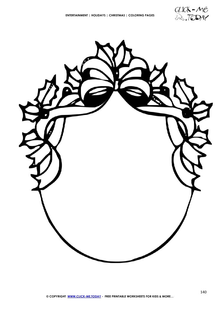 Christmas frame Coloring page