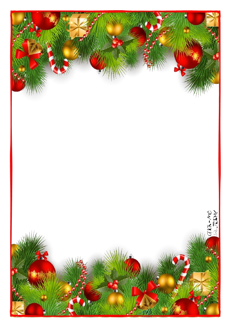 Printable Letter to Santa Claus paper - blank Xmas Decoration-9