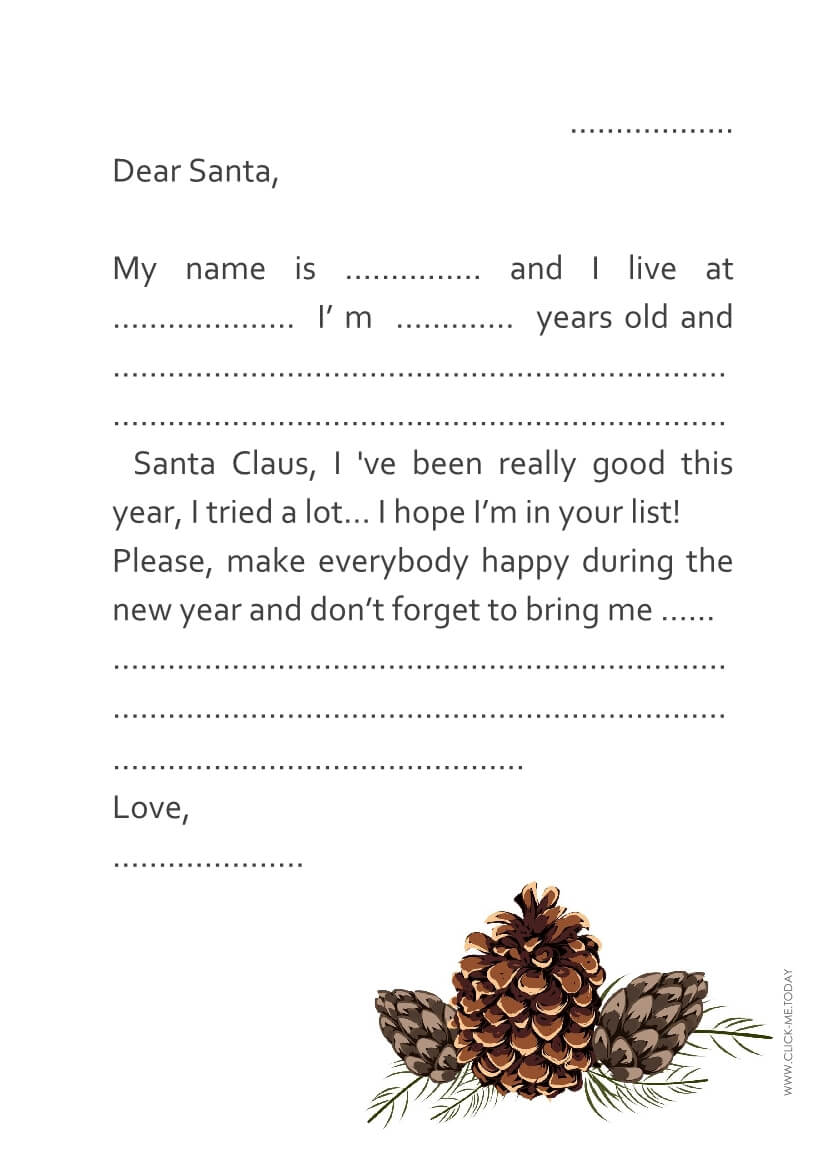 PRINTABLE TEXT LETTER TO SANTA FOR ADULTS PDF