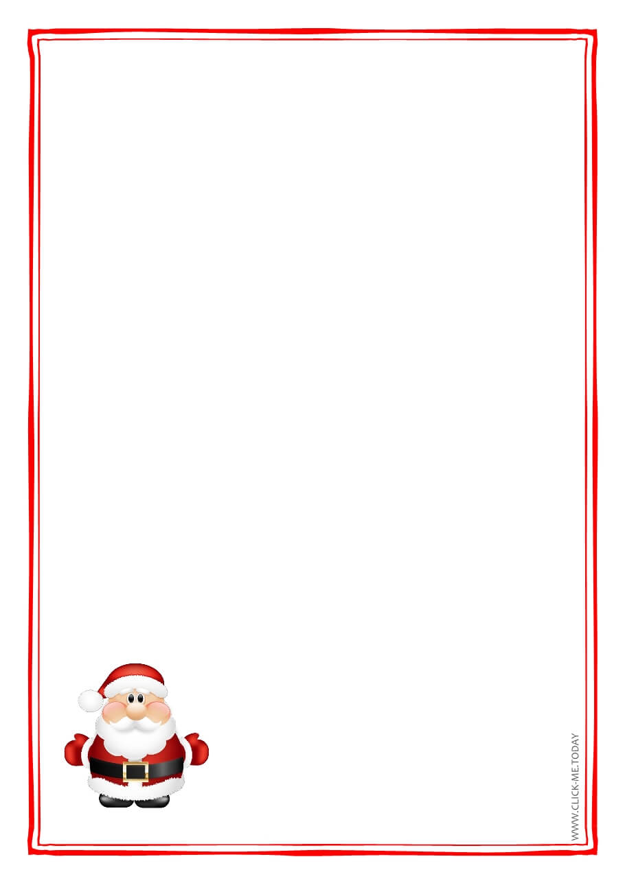 FREE PRINTABLE LETTER TO SANTA CLAUS CUTE SANTA