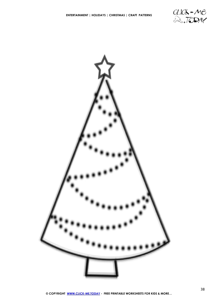 Simple Christmas tree Craft Pattern