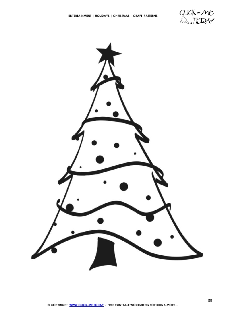 Christmas tree Craft Pattern