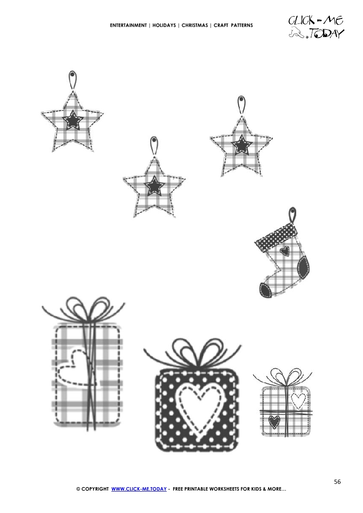 Christmas Ornaments Craft Pattern