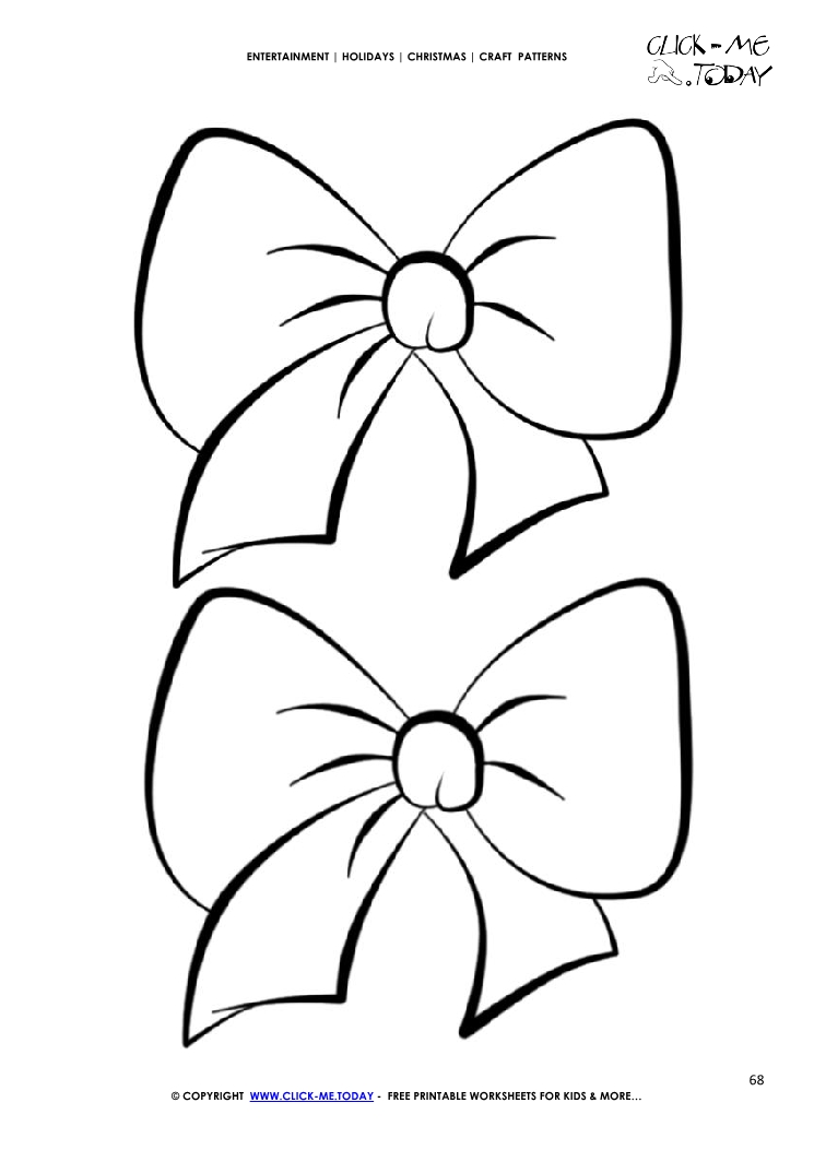 Simple Bows Craft Pattern