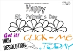 St. Patrick's Day Coloring page: 43 Four Leaf Clovers-Happy St.Patrick's