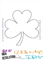 St. Patrick's Day Coloring page: 1 Big Shamrock
