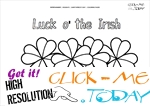 St. Patrick's Day Coloring page:46 Four Leaf Clovers-Luck o' the Irish