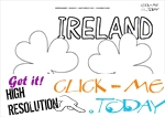 St. Patrick's Day Coloring page: 4 Shamrocks - Ireland