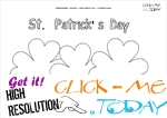 St. Patrick's Day Coloring page: 24 Shamrocks - St.Patrick's Day