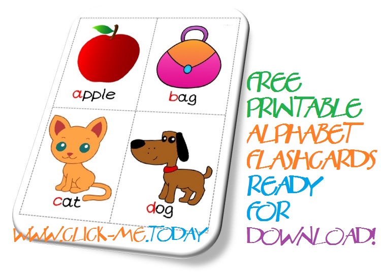Free printable alphabet flashcards ready for download