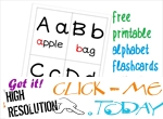 Free printable alphabet flashcards without pictures