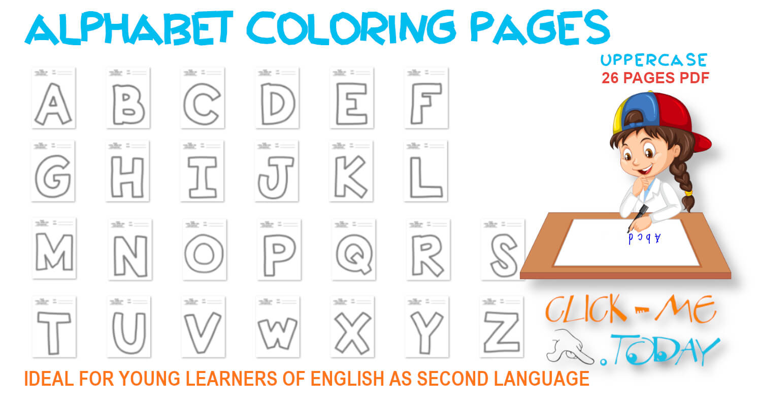 ENGLISH ALPHABET COLORING PAGES CAPITAL LETTERS PDF