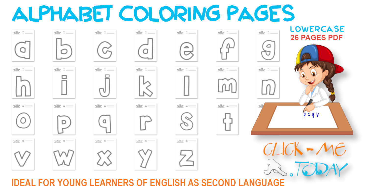 ENGLISH ALPHABET COLORING PAGES SMALL LETTERS PDF