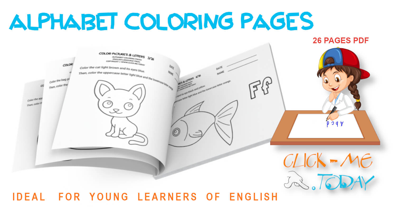 FREE PRINTABLE ENGLISH ALPHABET COLORING PAGES PDF