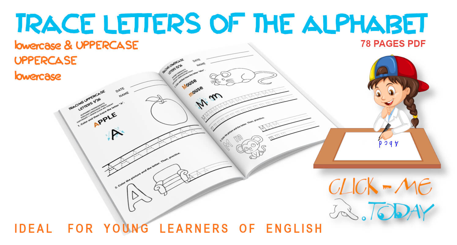 TRACE THE ALPHABET LETTERS WORKSHEETS PDF