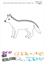 Printable Arctic Animal Arctic Wolf wall card - Arctic Wolf flashcard