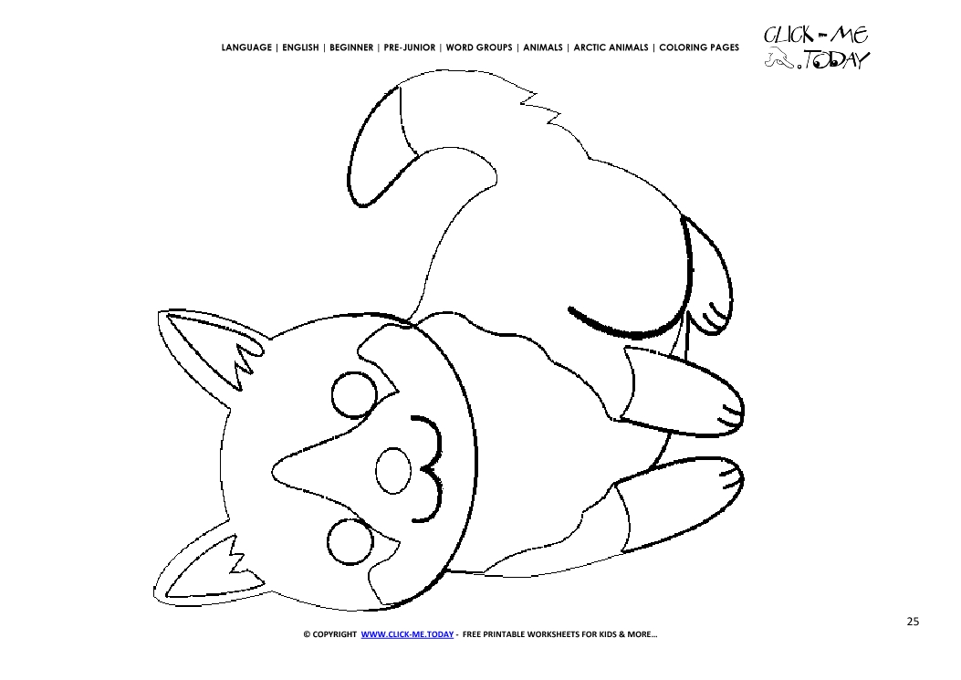 Coloring page Arctic Dog - Color picture of Dog