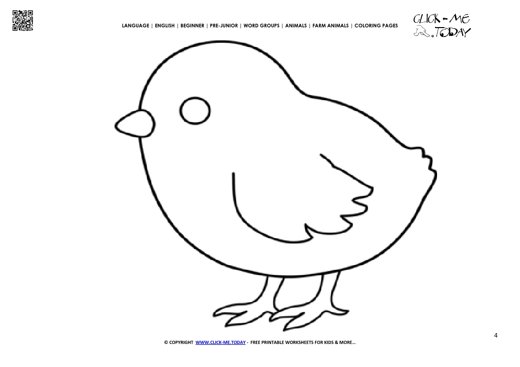 Coloring page Chicken - Color picture of Chicken