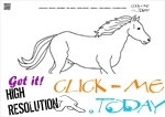 Coloring page Mare Horse- Color picture of Horse