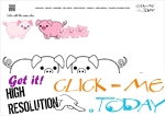 Example Coloring page Pigs  - Color picture of Pig