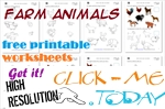 Farm Animals Free Printable Worksheets & Activities