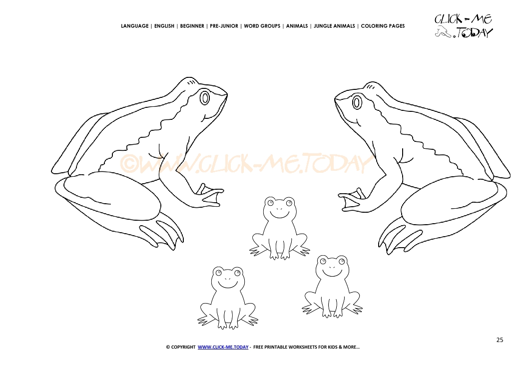 Coloring page Frogs - Color picture of Frogs