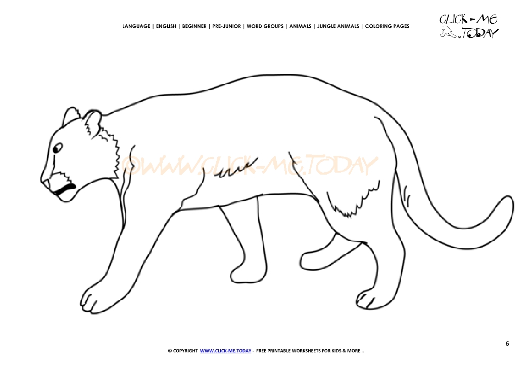 Coloring page Lioness - Color picture of Lioness