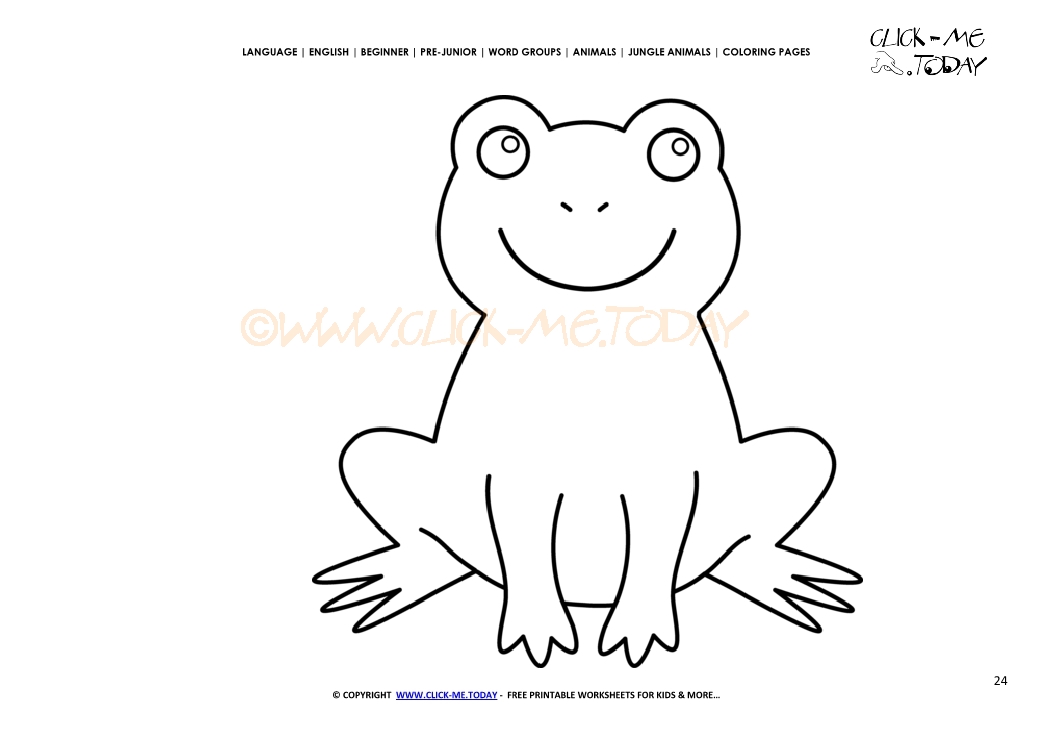 Coloring page Little Frog - Color picture of Frog