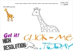 Example coloring page Giraffe -  Color picture of Giraffe