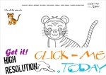 Example coloring page Tiger - Color picture of Tiger 