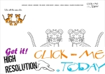 Example coloring page Tigers -  Color picture of Tigers