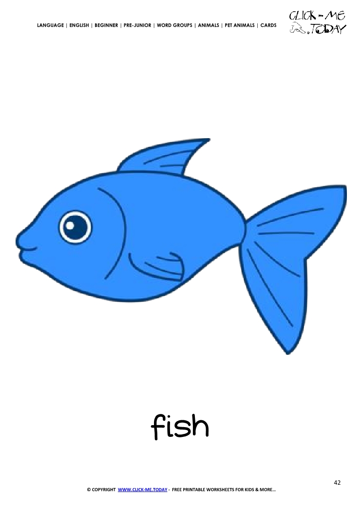 card fish flashcard 42