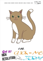 Printable Pet Animal Tomcat wall card - Tomcat flashcard