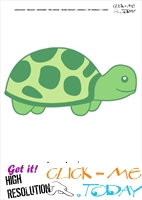 Printable Pet Animal Tortoise wall card - Tortoise flashcard