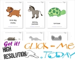 Free Printable Pet Animals Flashcards - Pet Animals cards