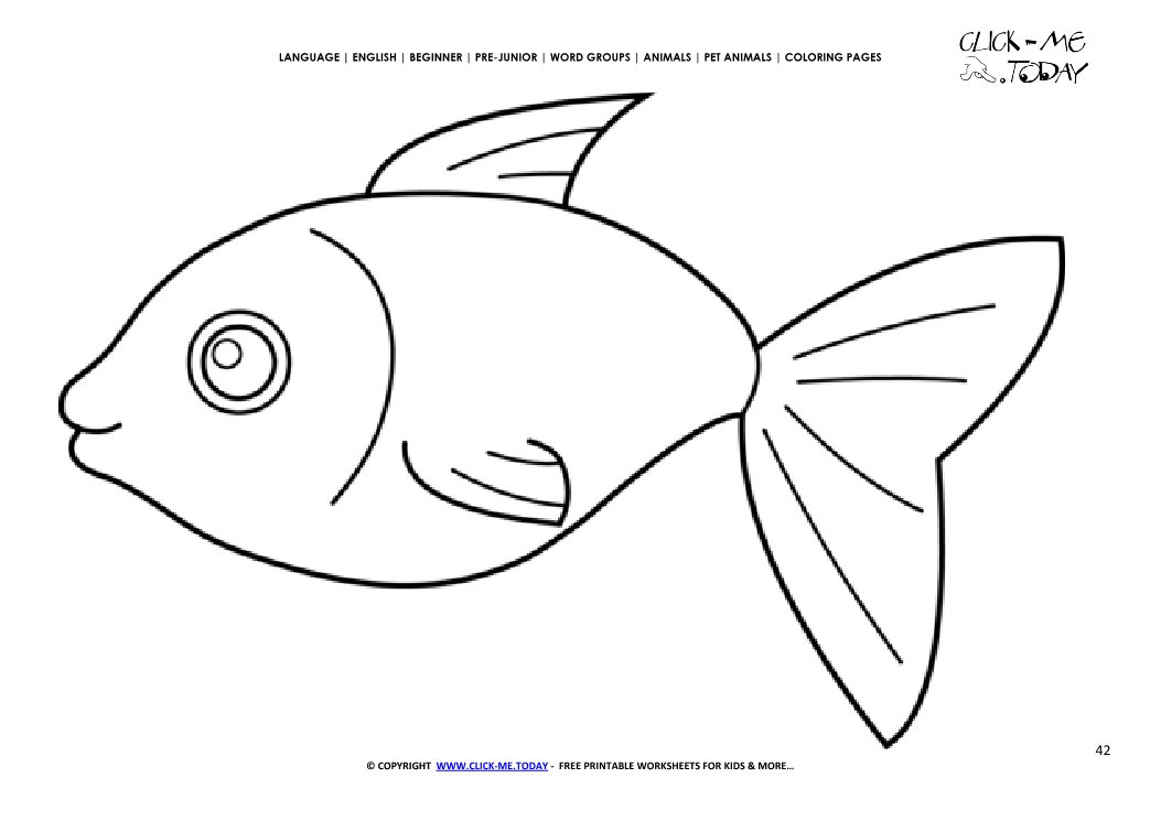 Coloring page Fish - Color picture of Fish