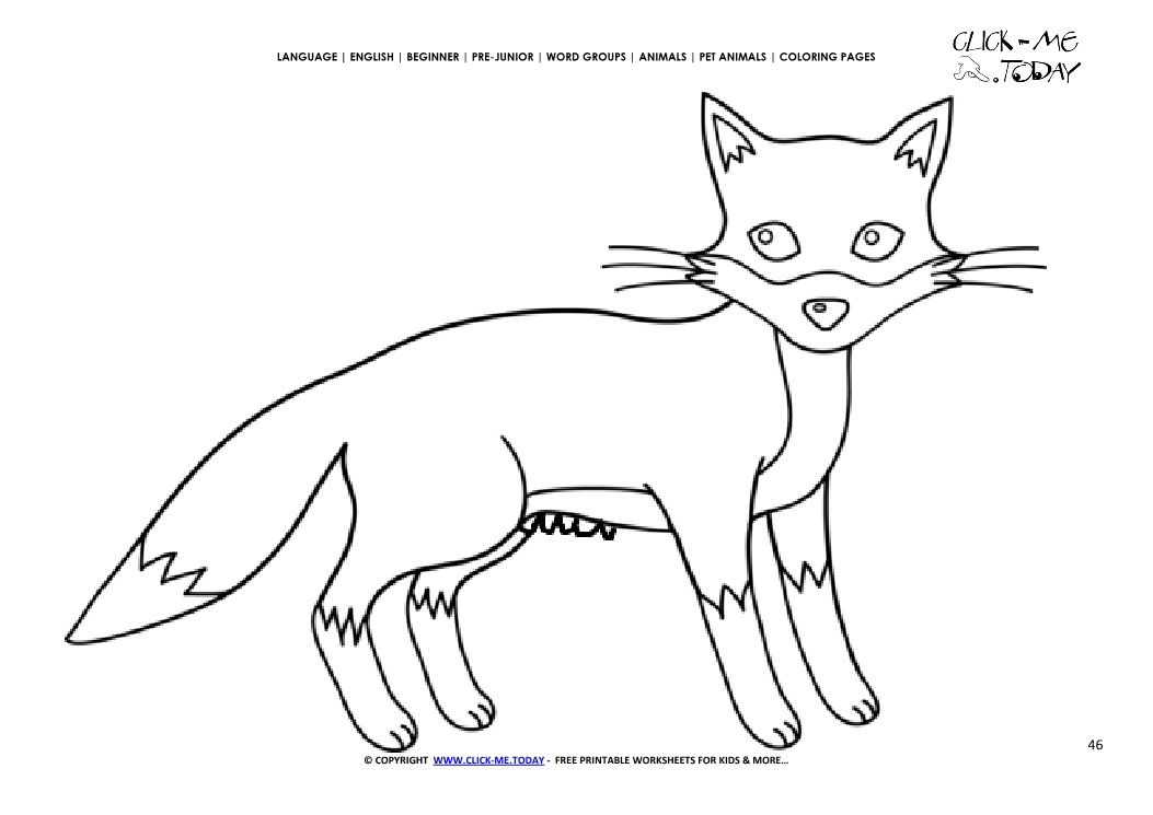 Coloring page Fox Vixen - Color picture of Vixen