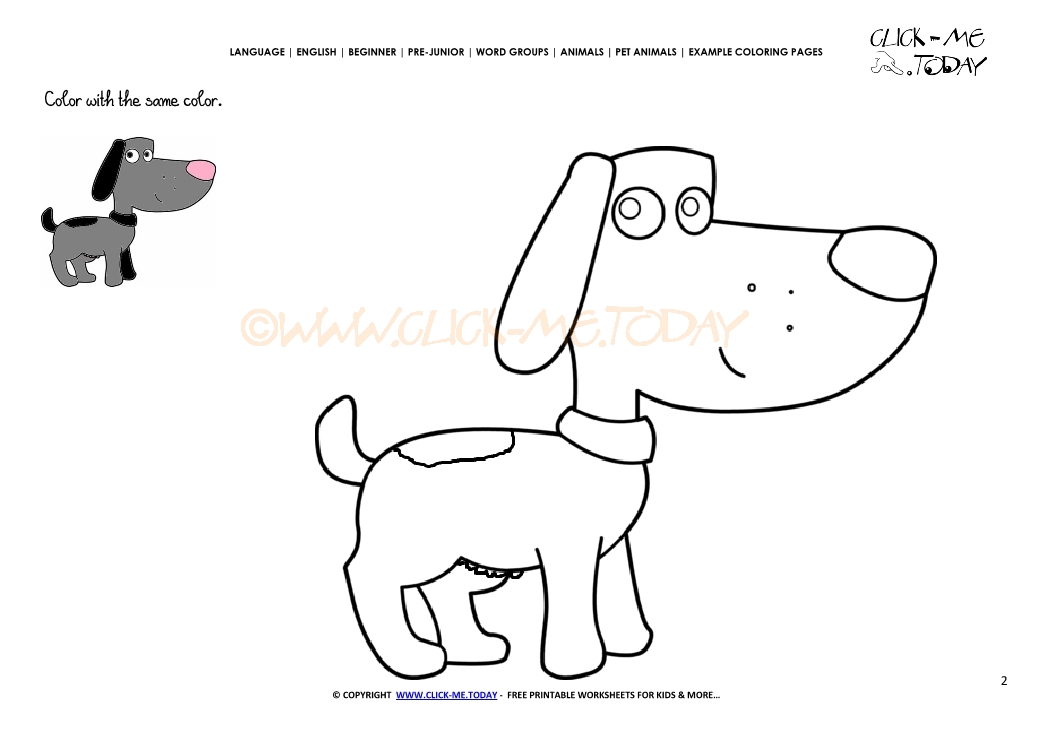 Example coloring page Bitch - Color Bitch picture
