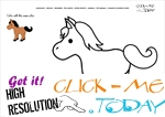 Example coloring page Foal - Color  Foal  picture