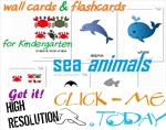 Free Printable Sea Animals Flashcards - Sea Animals Wall Cards