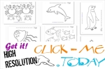 Sea Animals Free Printable Coloring pages