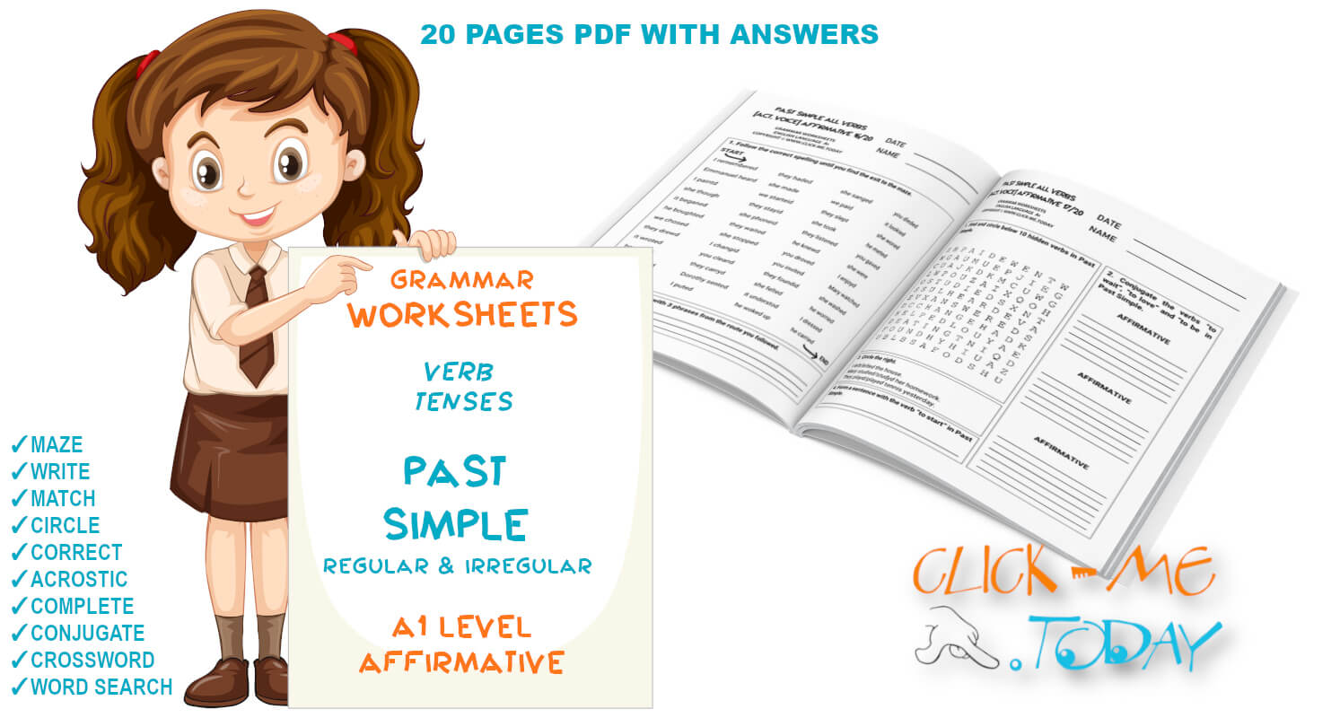 PAST SIMPLE WORKSHEETS PDF -A1
