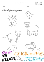 Free printable Heavy - Light Activity sheets & Worksheets 2